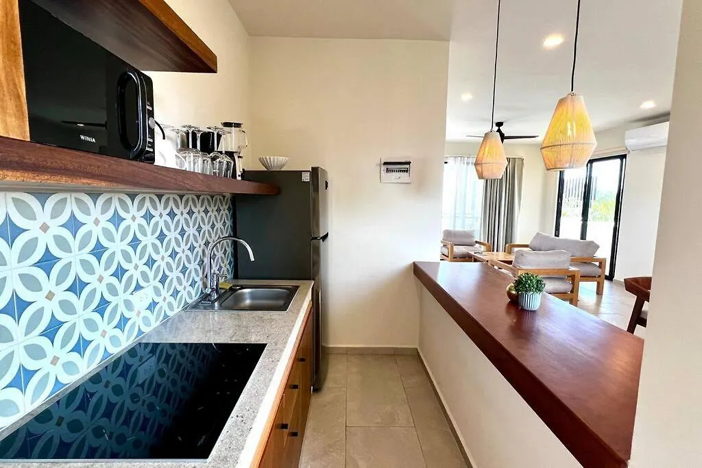 Lägenhet Spacious Penthouse With Pool Tulum