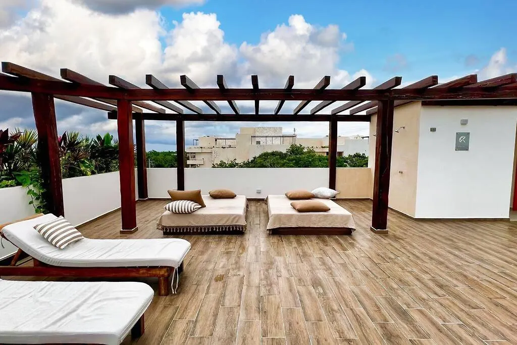 Lägenhet Spacious Penthouse With Pool Tulum Mexiko