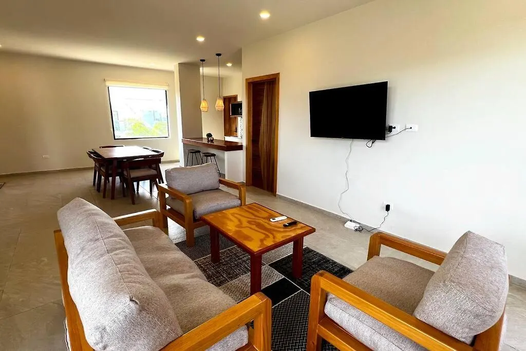 טולום Spacious Penthouse With Pool