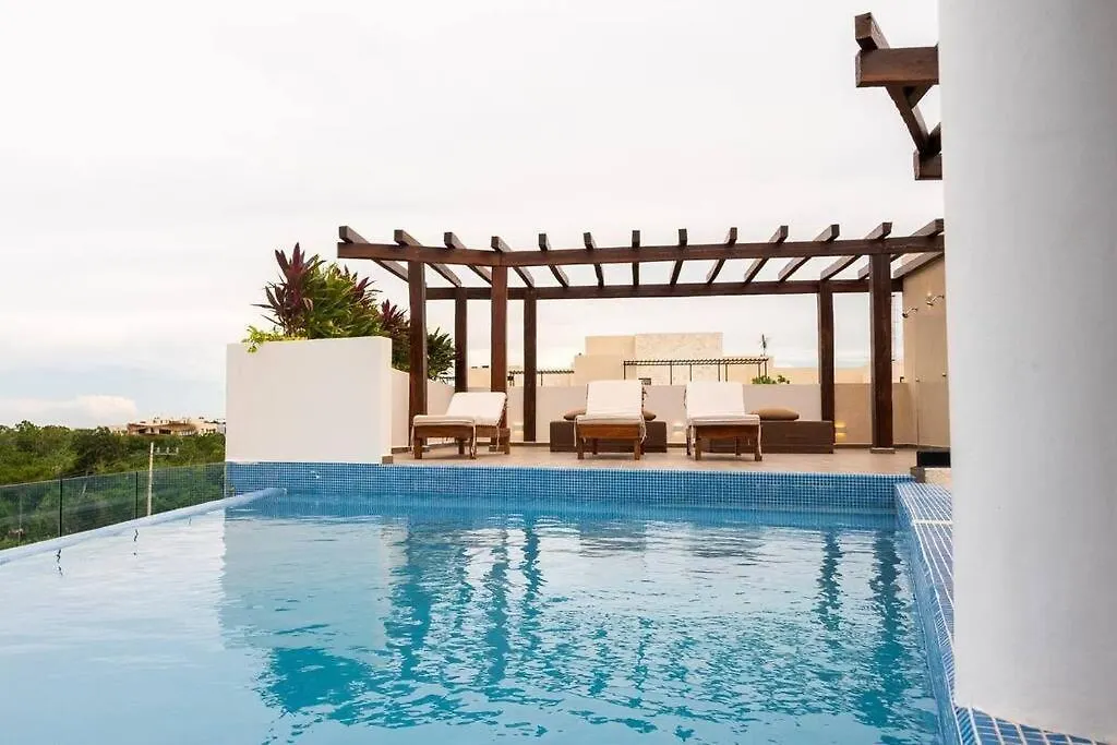 טולום Spacious Penthouse With Pool